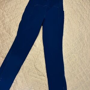 Blue lululemon leggings size 4 28in